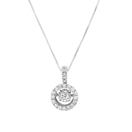 Everlight Pendant with 1/2 Carat TW of Diamonds in 14kt White Gold
