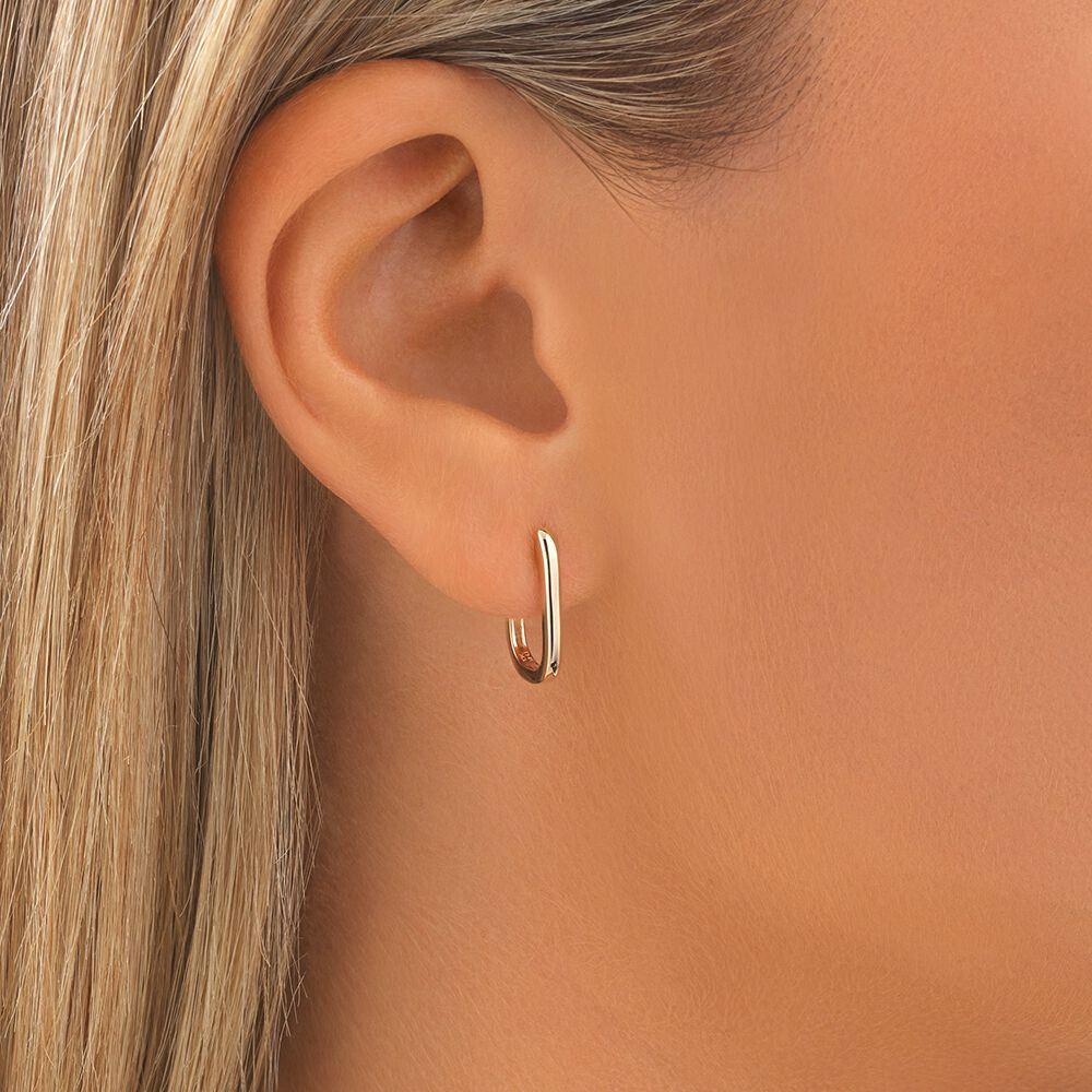 Clip on huggie earrings sale
