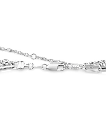 50cm (20") Curb and Paperclip Chain in Sterling Silver 50cm (20") Curb and Paperclip Chain in Sterling Silver