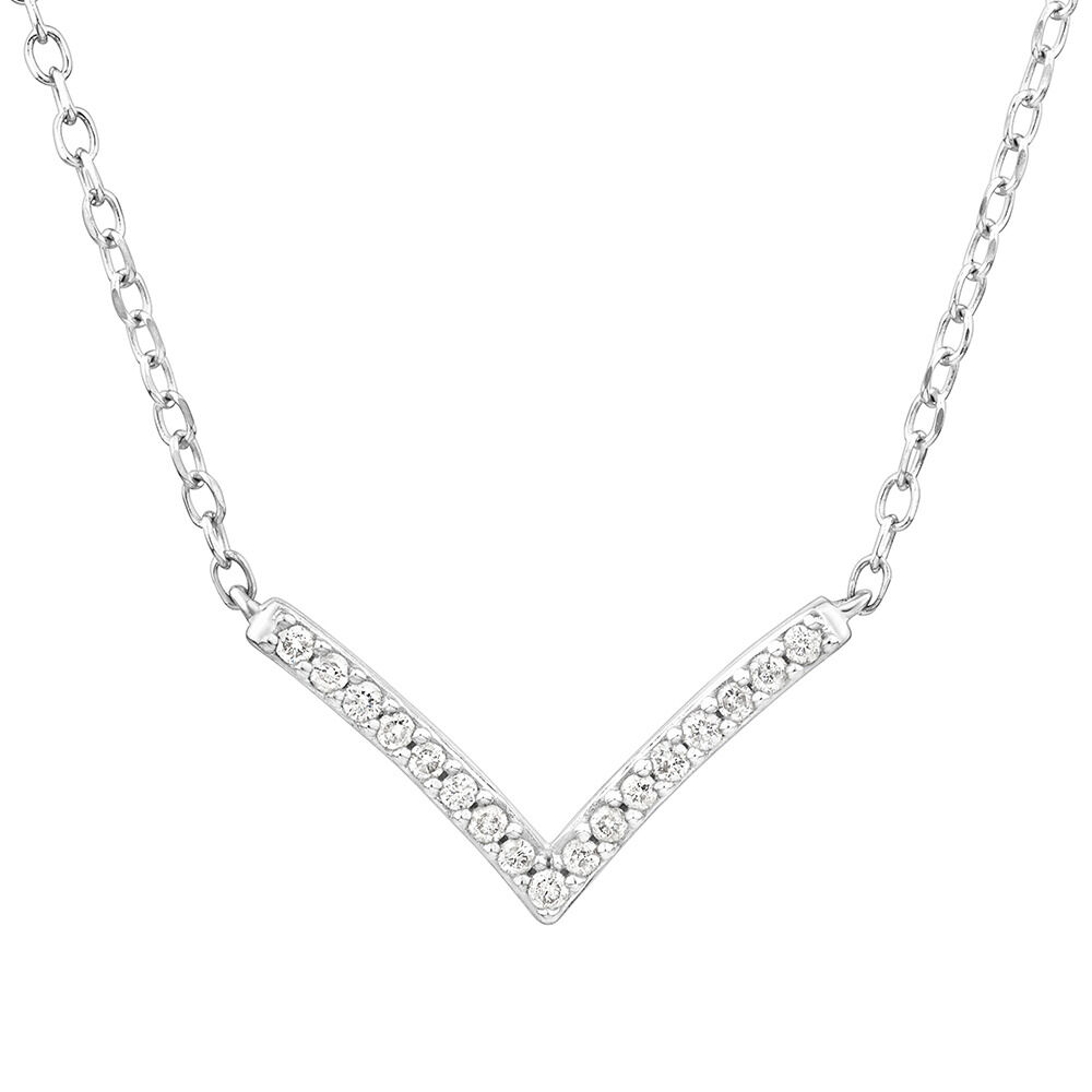 Chevron outlet diamond necklace
