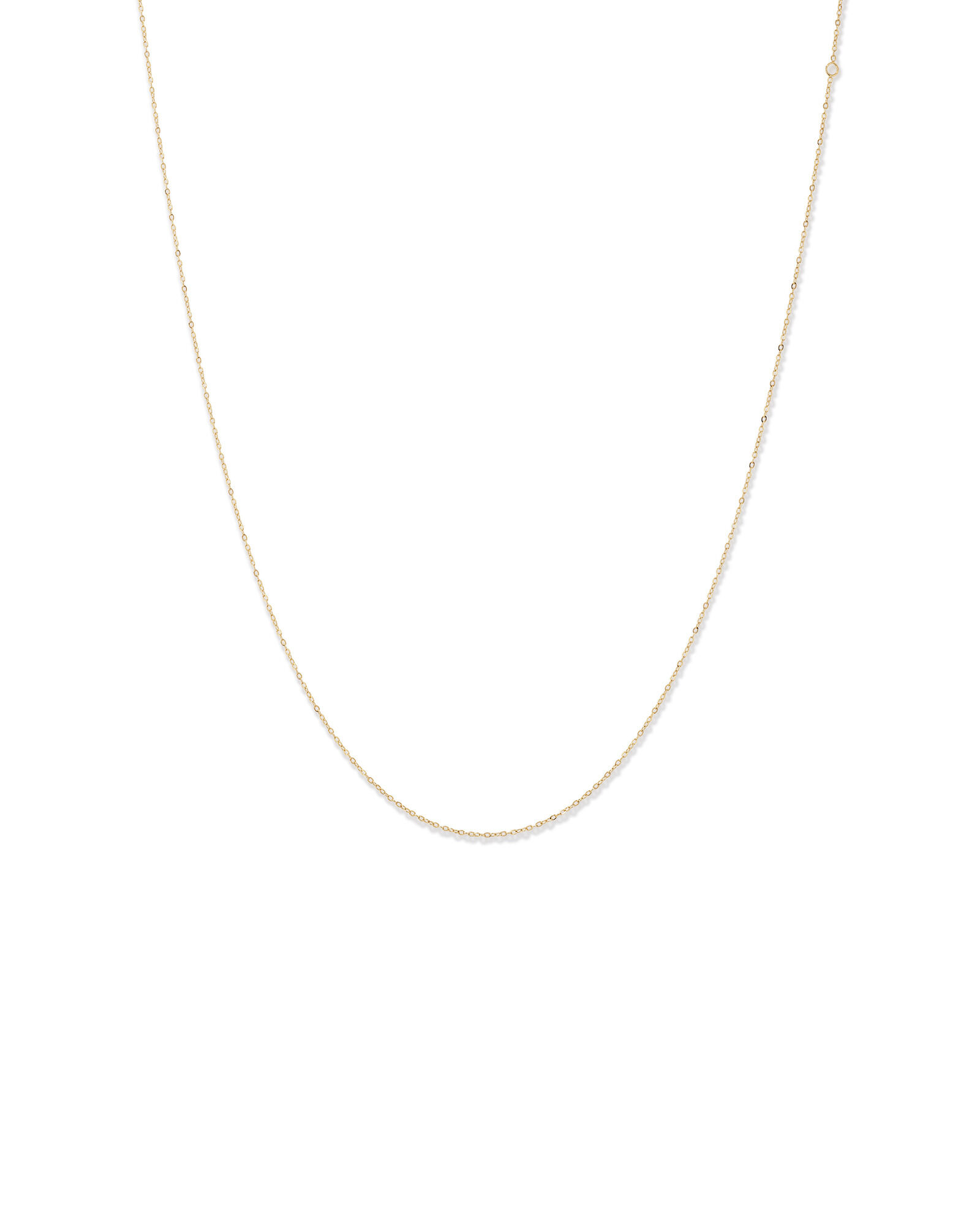 Solid Cable Chain In 10kt Yellow Gold