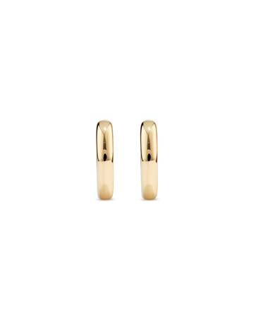 11mm Polished Huggies In 10kt Yellow Gold 11mm Polished Huggies In 10kt Yellow Gold
