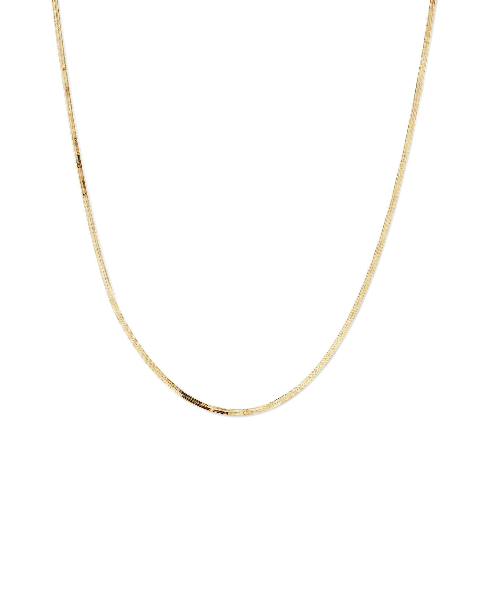 Herringbone Chain in 10kt Yellow Gold