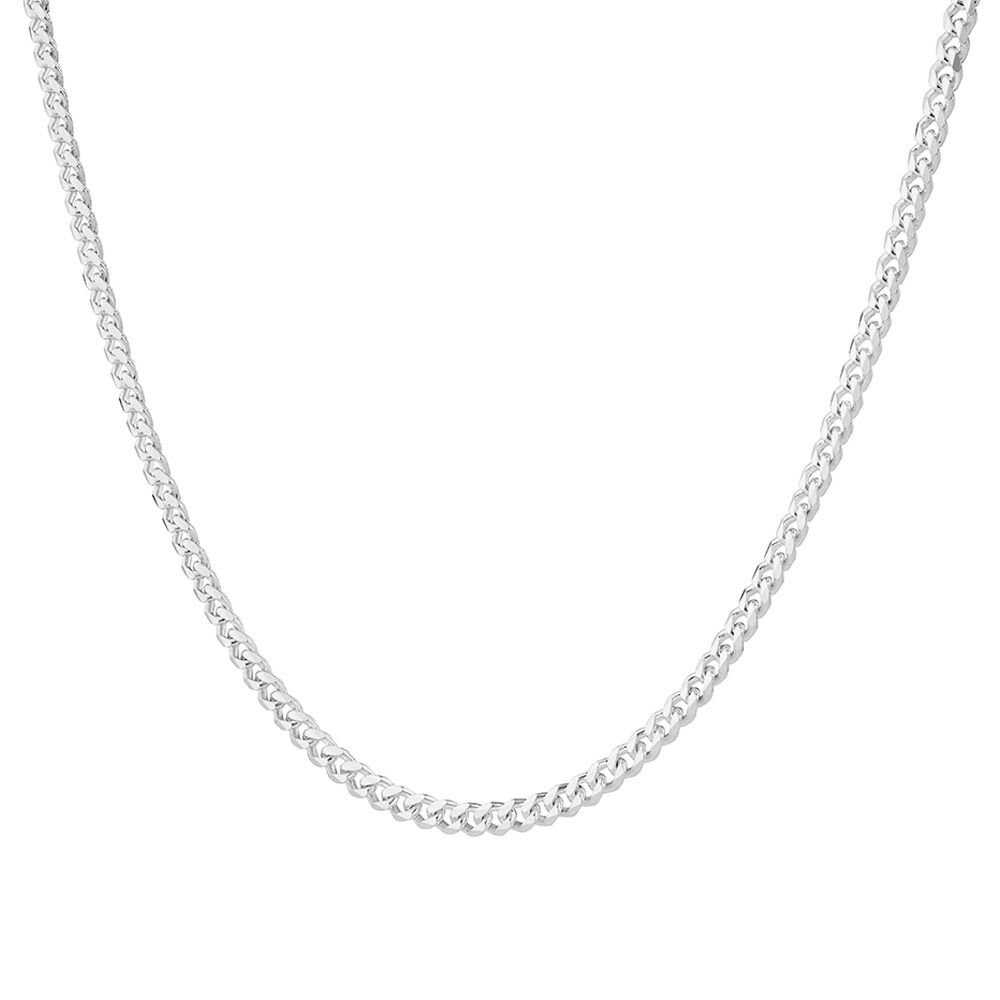 55cm 22 4.3mm Width Curb Chain in Sterling Silver