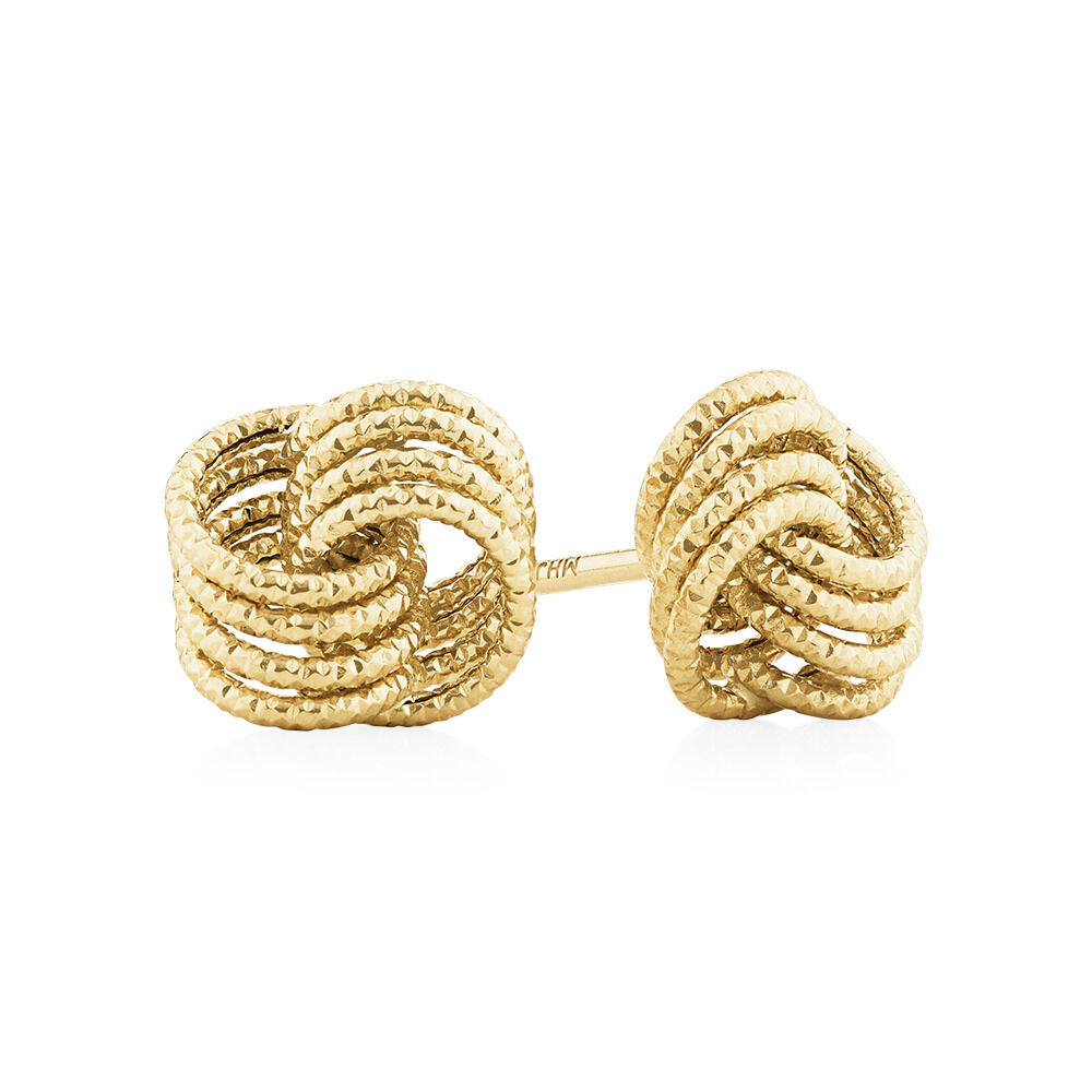 Stud Earrings in 10ct Yellow Gold