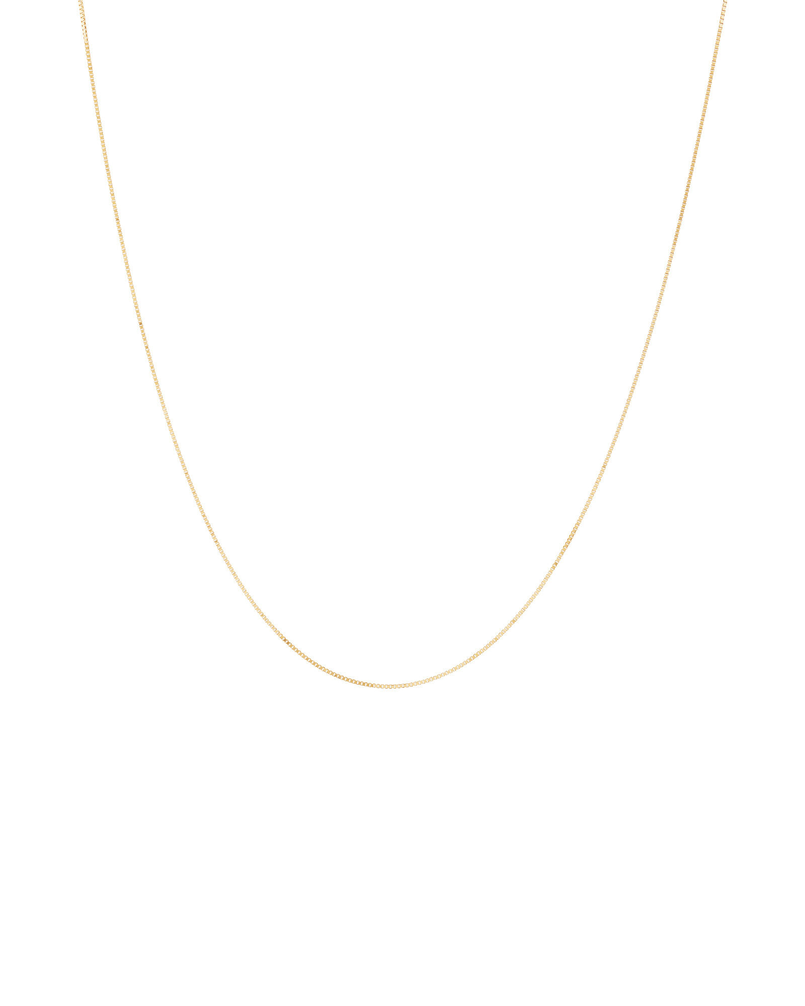 1mm Width Box Chain in 10kt Rose Gold