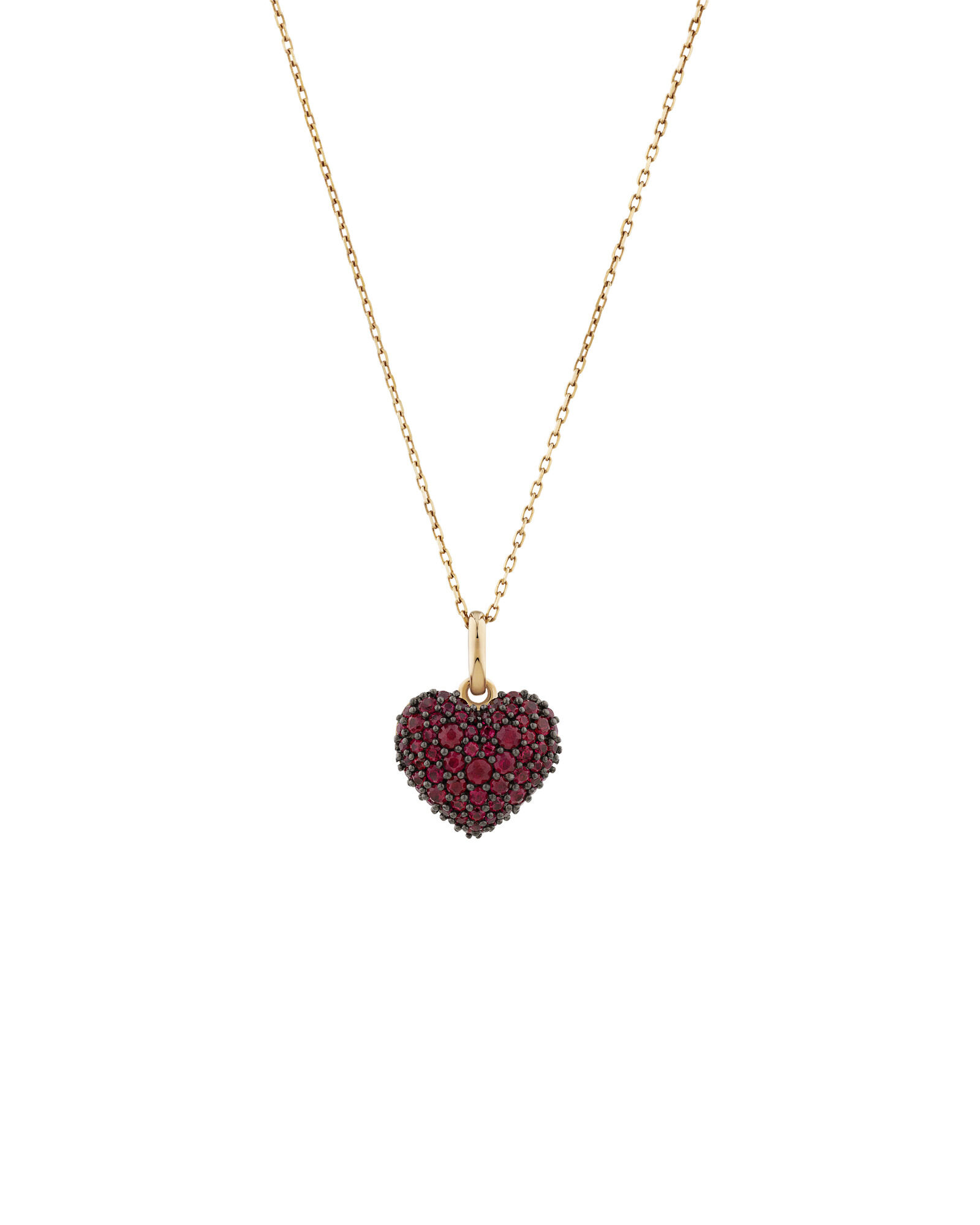 Garnet heart necklace online