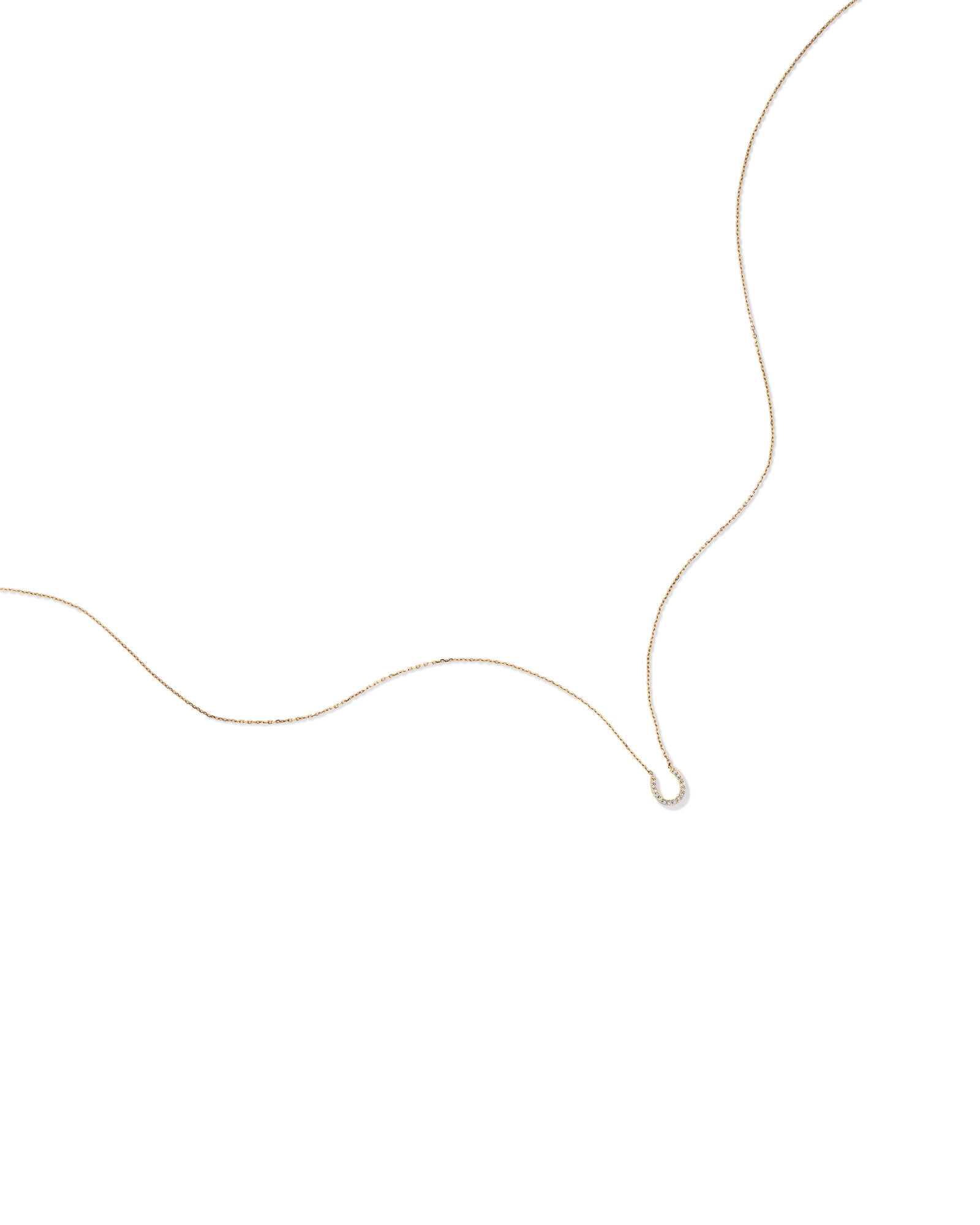 Horseshoe Necklace with 0.10 Carat TW 