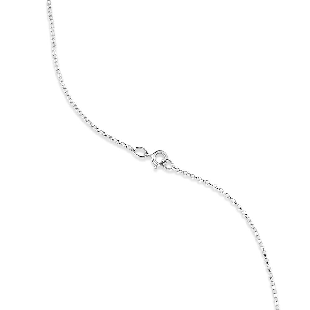 L Initial Necklace with 0.10 Carat TW 