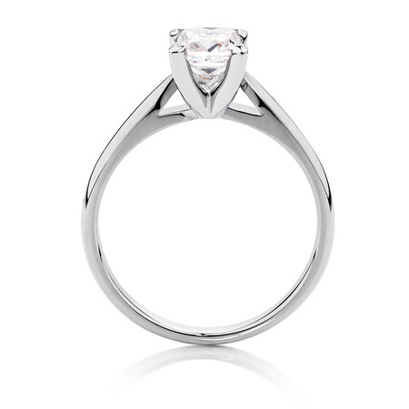 Evermore Solitaire Engagement Ring with 1 Carat TW Diamond in 14kt White Gold Evermore Solitaire Engagement Ring with 1 Carat TW Diamond in 14kt White Gold