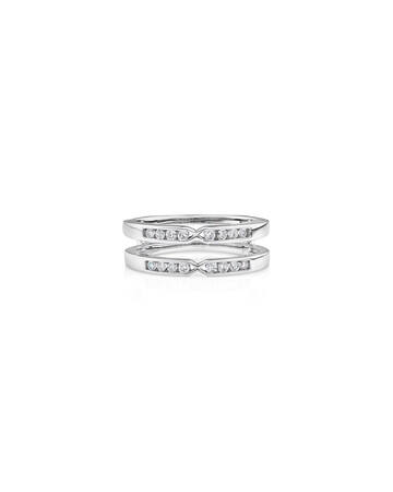 Enhancer Ring with 1/4 Carat TW of Diamonds in 10ct White Gold Enhancer Ring with 1/4 Carat TW of Diamonds in 10ct White Gold