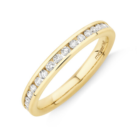 Wedding Band with 0.34 Carat TW of Diamonds in 14ct Yellow Gold Wedding Band with 0.34 Carat TW of Diamonds in 14ct Yellow Gold