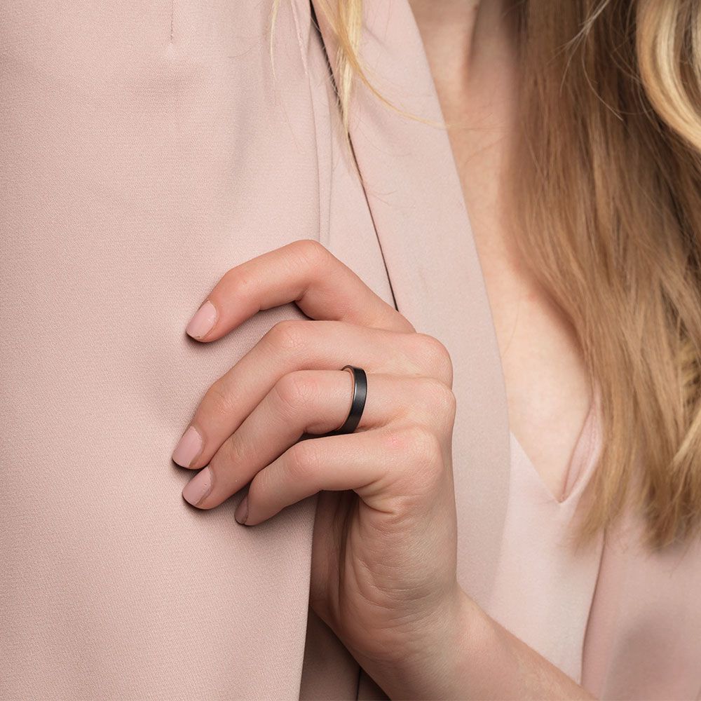 Ring in Black Titanium & 10ct Yellow Gold