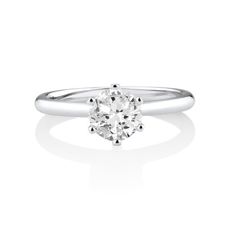Michael Hill Solitaire Engagement Ring with a 1 Carat TW Diamond with the De Beers Code of Origin in Platinum Michael Hill Solitaire Engagement Ring with a 1 Carat TW Diamond with the De Beers Code of Origin in Platinum