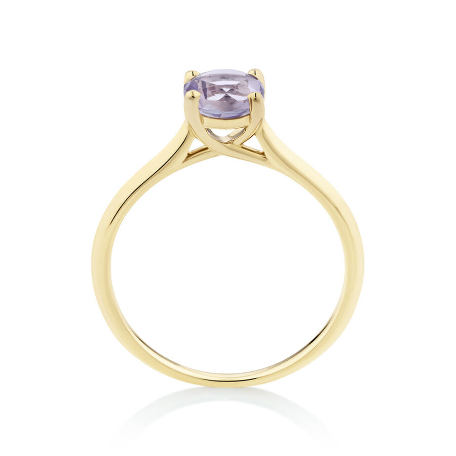 Amethyst Ring in 10ct Yellow Gold