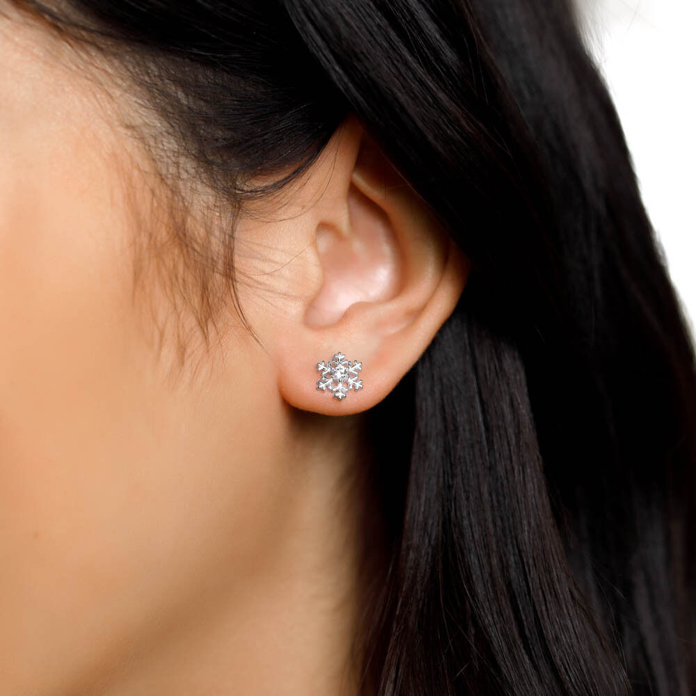 Snowflake earrings michael hill new arrivals