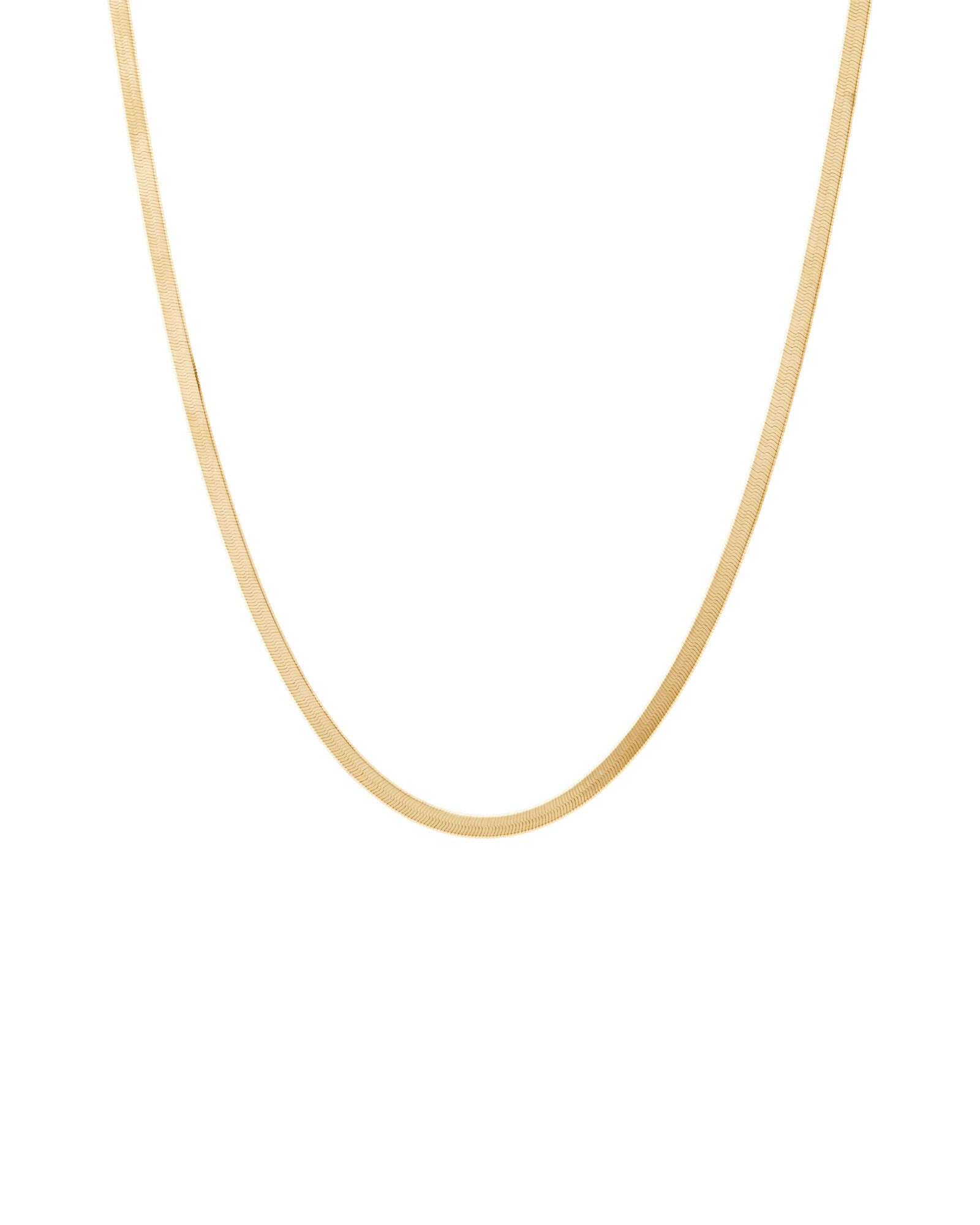 Herringbone Snake Chain In 10kt Yellow Gold