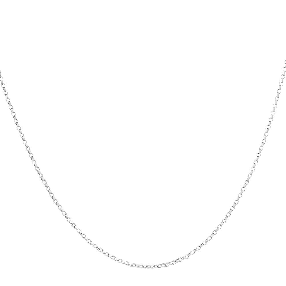 55cm (22") Belcher Chain in 10ct White Gold