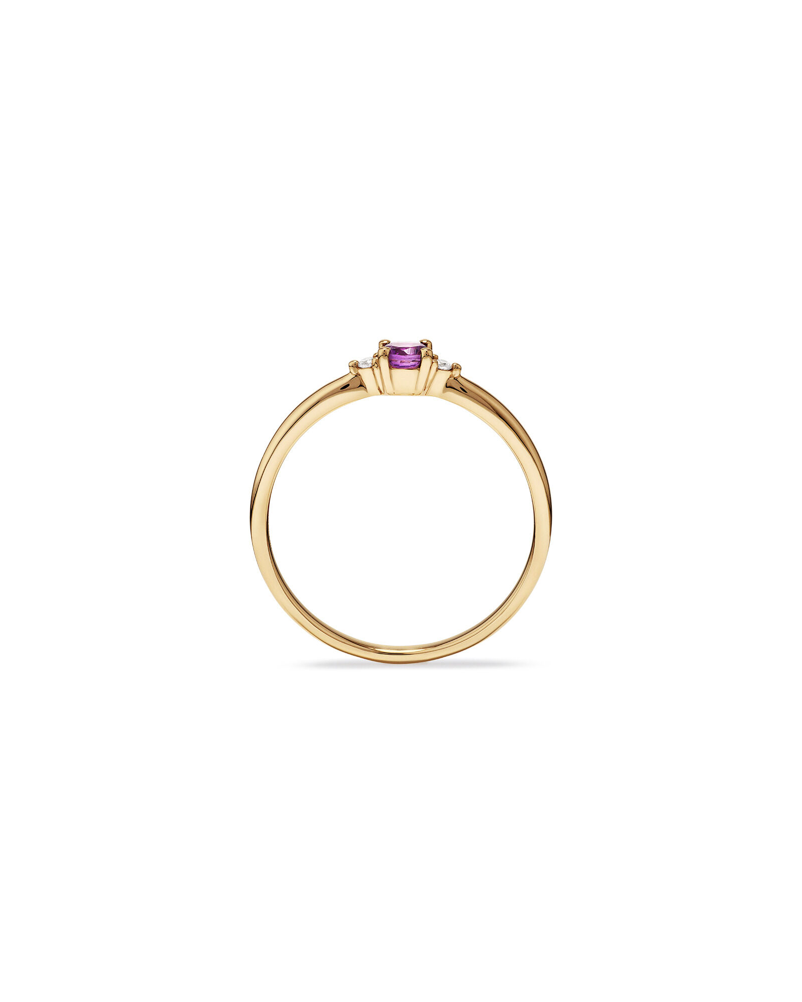 3 stone outlet amethyst ring