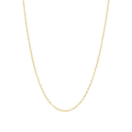 70cm (28") Oval Belcher Chain in 10ct Yellow Gold 70cm (28") Oval Belcher Chain in 10ct Yellow Gold