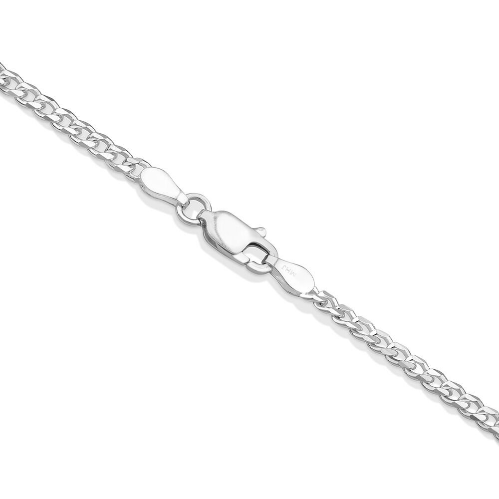 20 inch hotsell silver curb chain