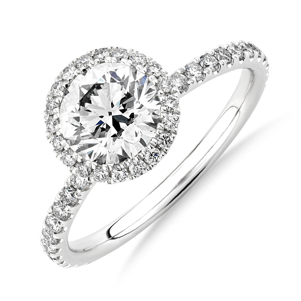 Sir Michael Hill Designer Halo Engagement Ring with 1.68 Carat TW