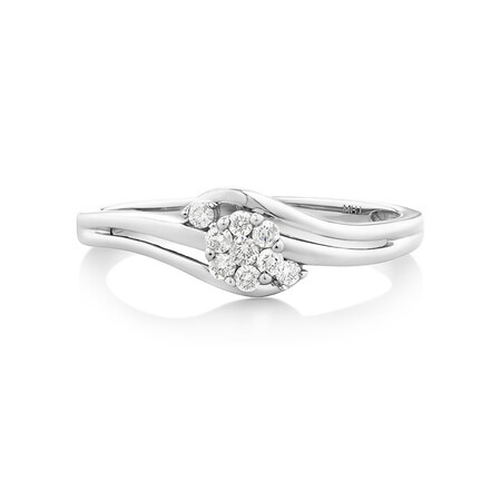 Promise Ring with Diamonds in 10ct White Gold Promise Ring with Diamonds in 10ct White Gold