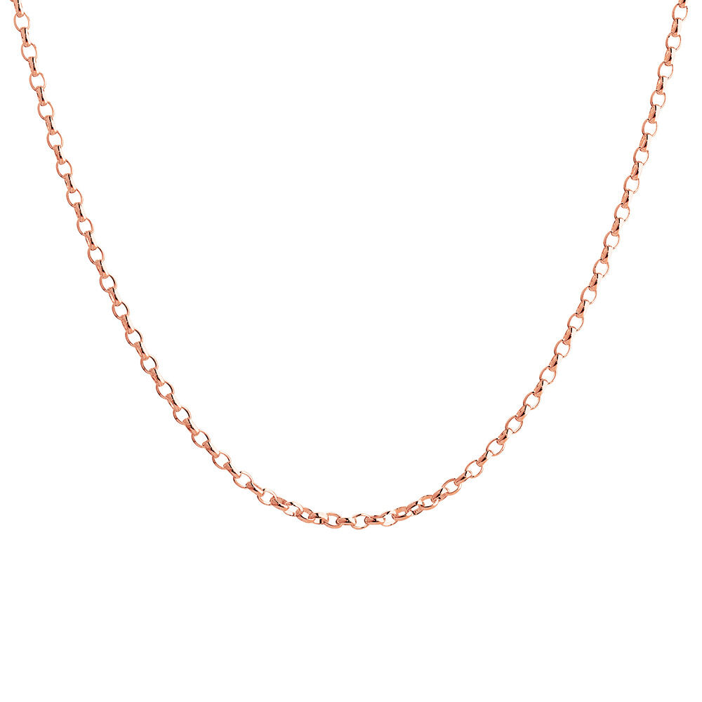 70cm (28") Hollow Belcher Chain in 10ct White Gold