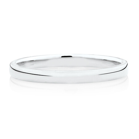 High Domed Wedding Band in 14ct White Gold High Domed Wedding Band in 14ct White Gold