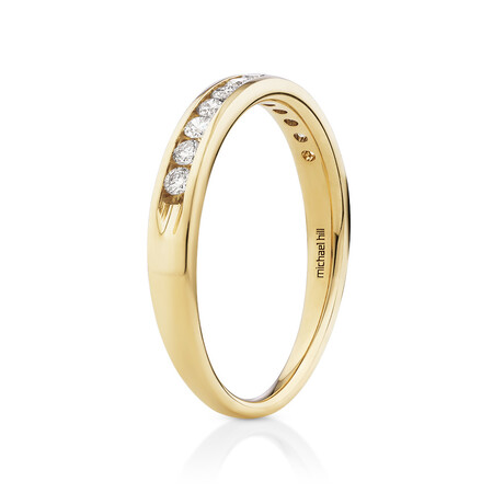 Wedding Band with 1/4 Carat TW of Diamonds in 14kt Yellow Gold Wedding Band with 1/4 Carat TW of Diamonds in 14kt Yellow Gold