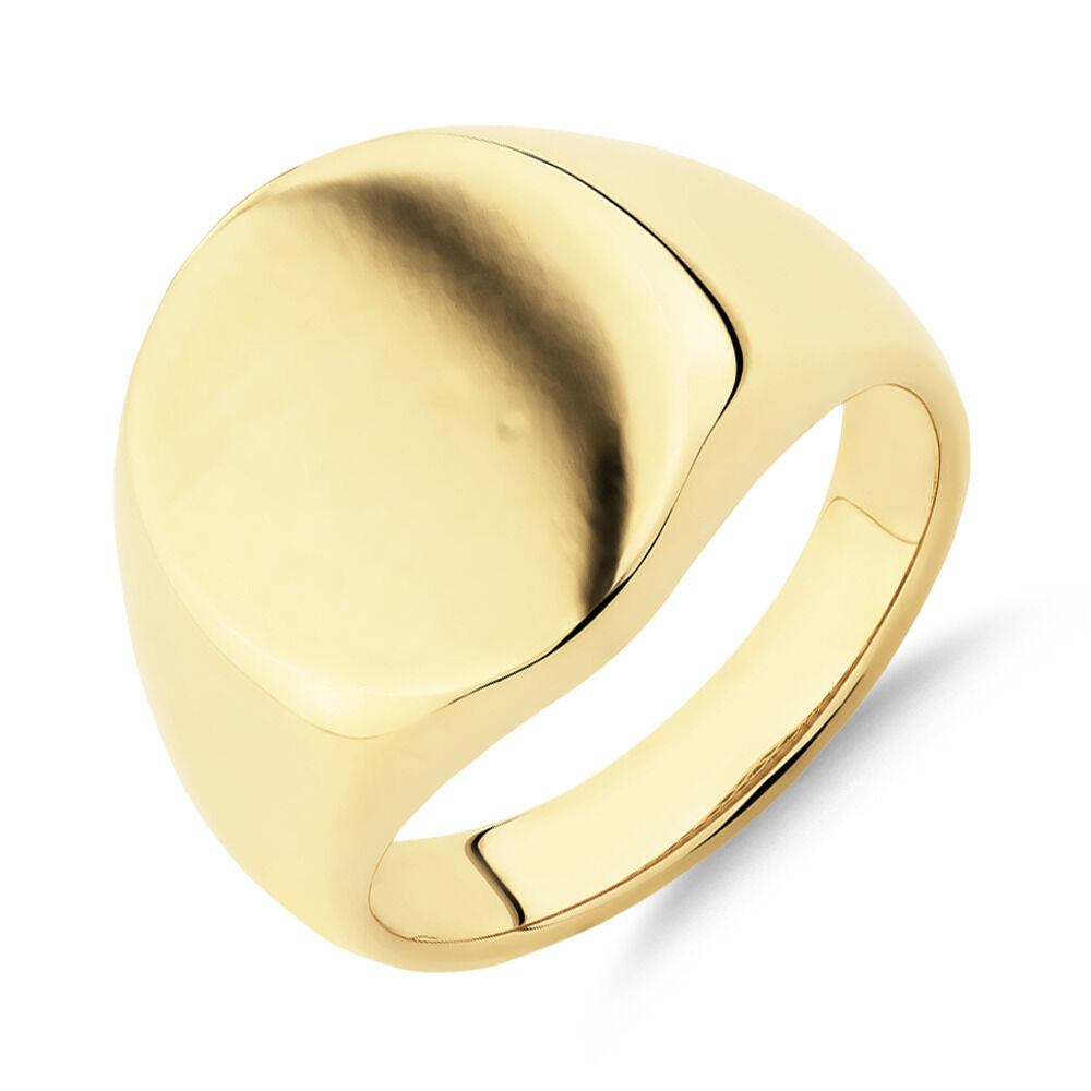 Men's Signet Ring in 10ct Yellow Gold