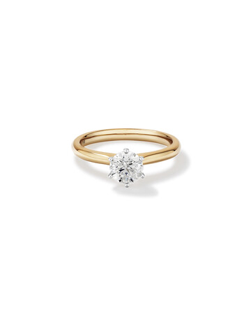 Certified Solitaire Engagement Ring with a 1 Carat TW Diamond in 18ct Yellow & White Gold Certified Solitaire Engagement Ring with a 1 Carat TW Diamond in 18ct Yellow & White Gold