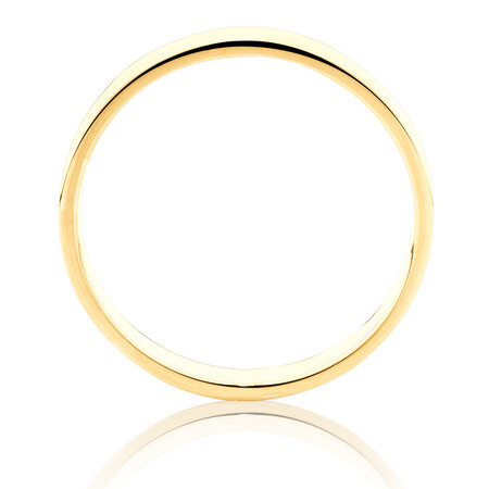 Half Round Wedding Band in 10ct Yellow Gold Half Round Wedding Band in 10ct Yellow Gold