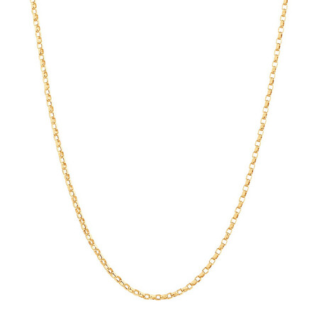 50cm (20") Diamond Cut Belcher Chain in 18kt Yellow Gold