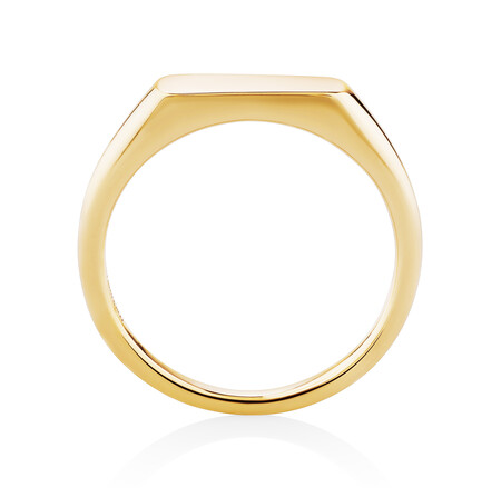 Rectangular Signet Ring in 10kt Yellow Gold Rectangular Signet Ring in 10kt Yellow Gold