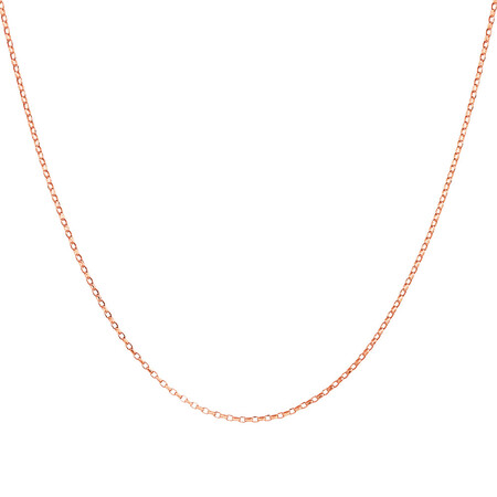 40cm (16") Fine Belcher Chain in 10kt Rose Gold