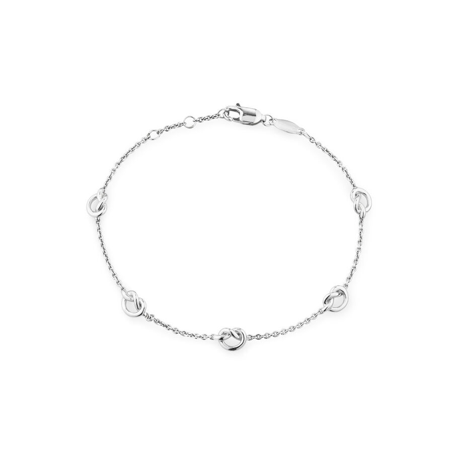 Sterling silver knot bracelet clearance