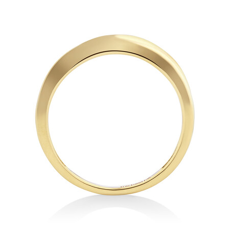 Wedding Band with Diamonds in 10kt Yellow Gold Wedding Band with Diamonds in 10kt Yellow Gold