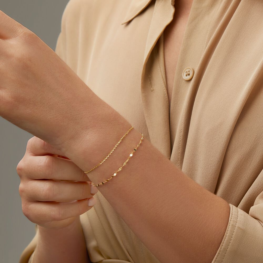 Michael hill gold top bracelet