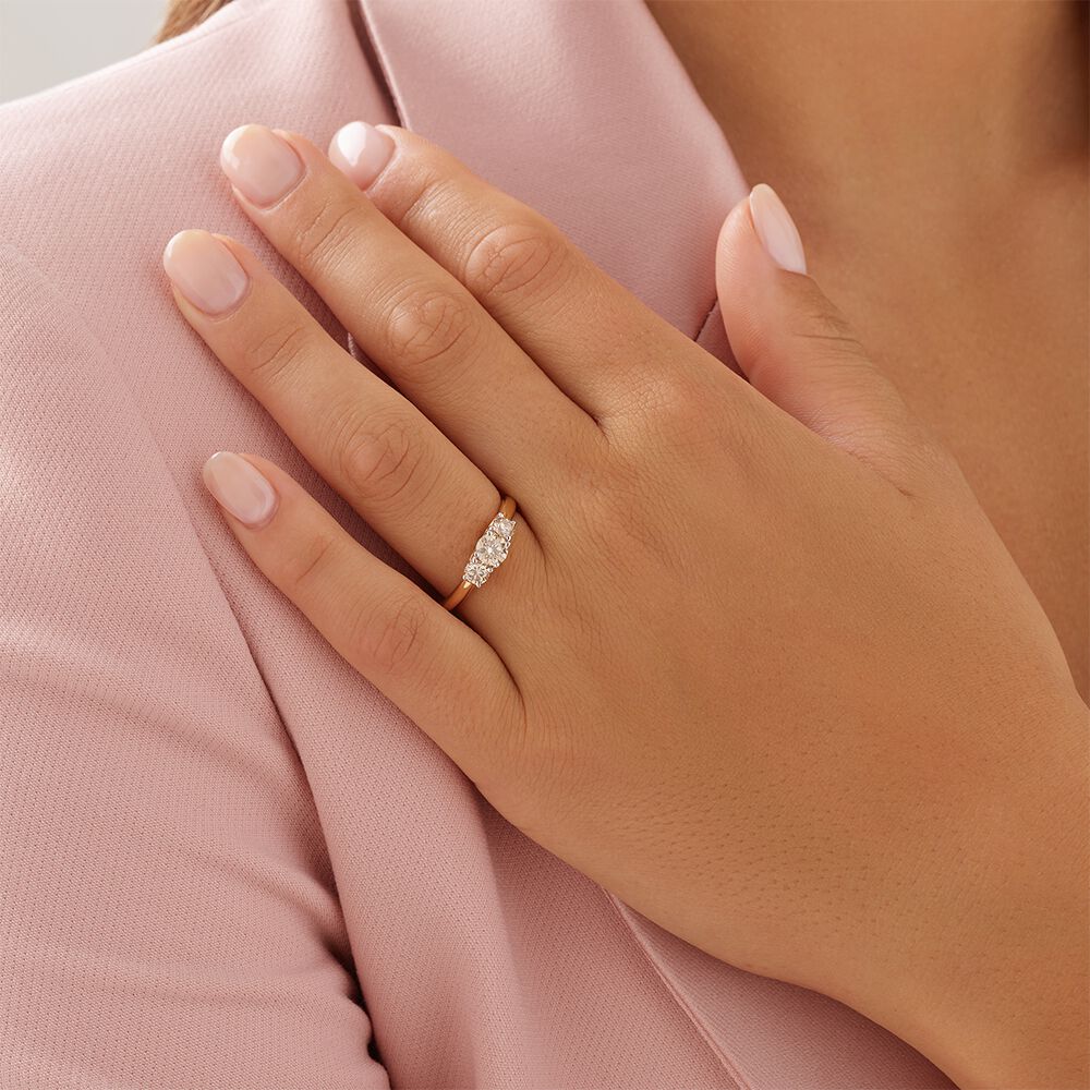 Michael hill rose clearance gold engagement ring
