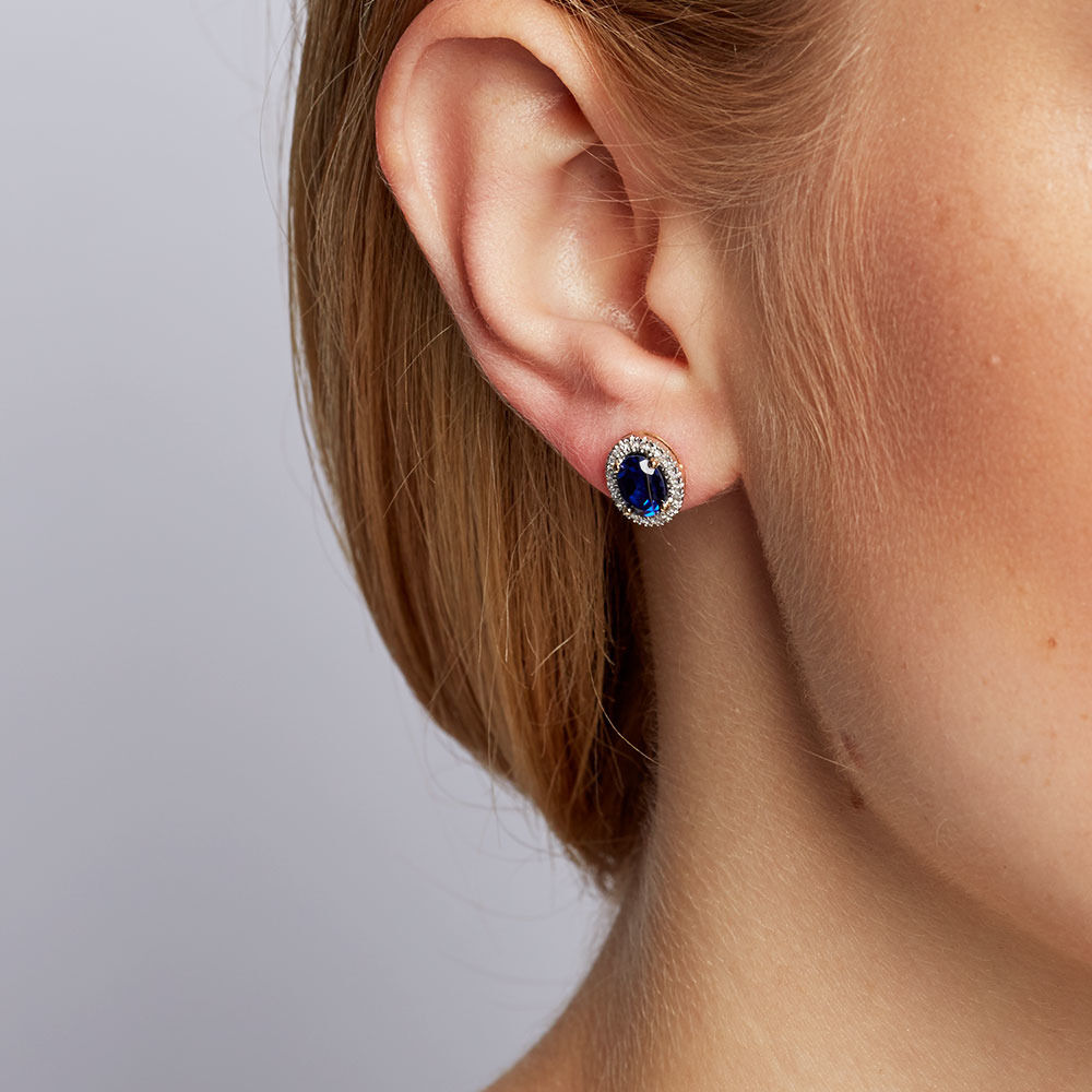 Michael Hill Sapphire Earrings 2024 www.alhudapk