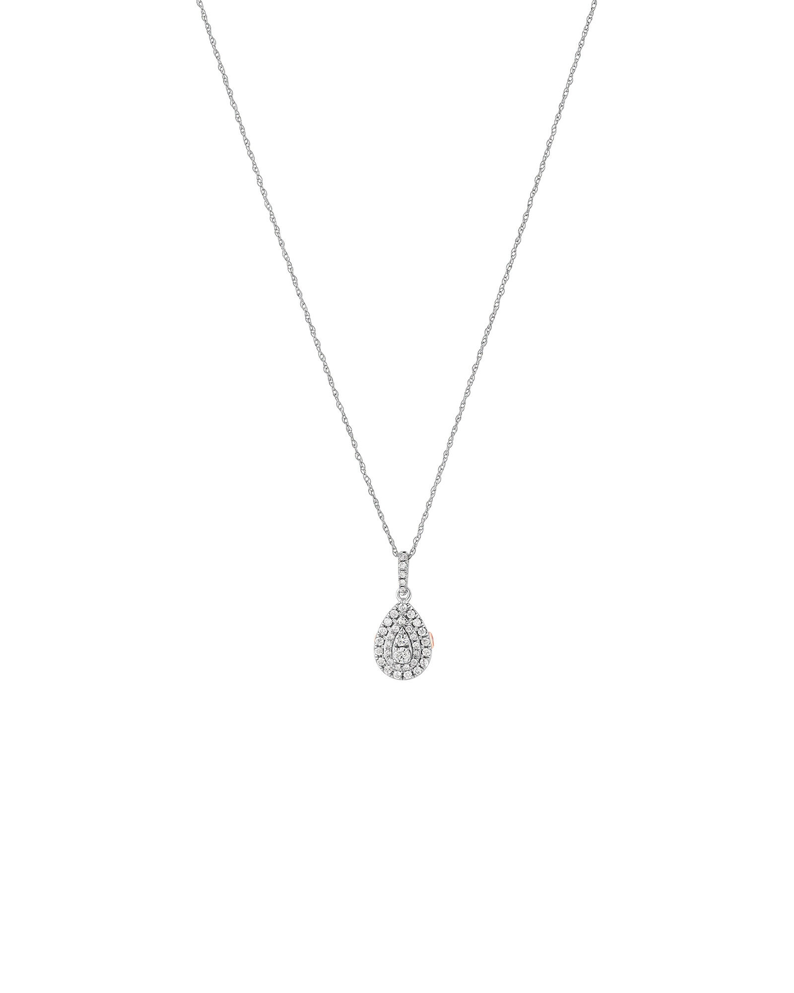 Sir Michael Hill Designer Fashion Pendant with 0.33 Carat TW of Diamonds in 10kt White Gold