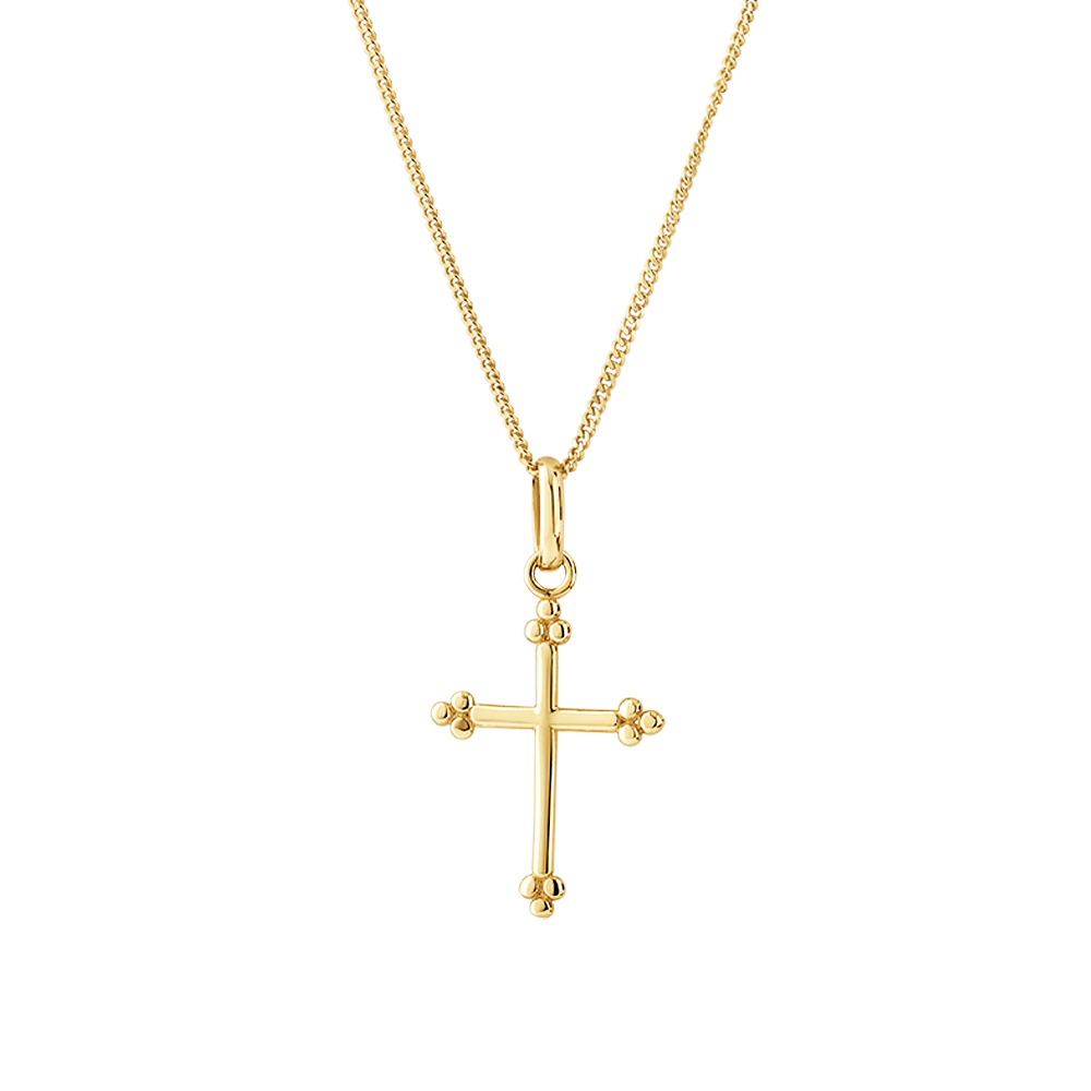 Cross Pendant in 10kt Yellow Gold