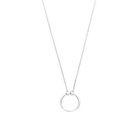 Circle Necklace in Sterling Silver