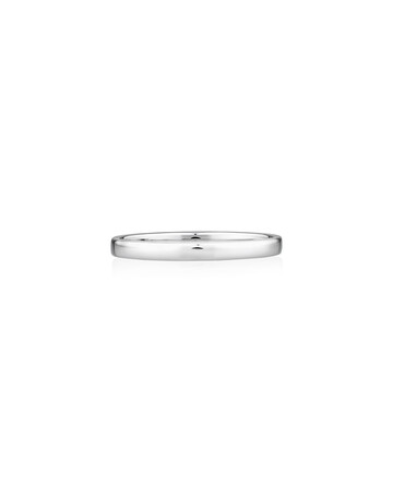 Lite Half Round Wedding Band in 10kt White Gold Lite Half Round Wedding Band in 10kt White Gold