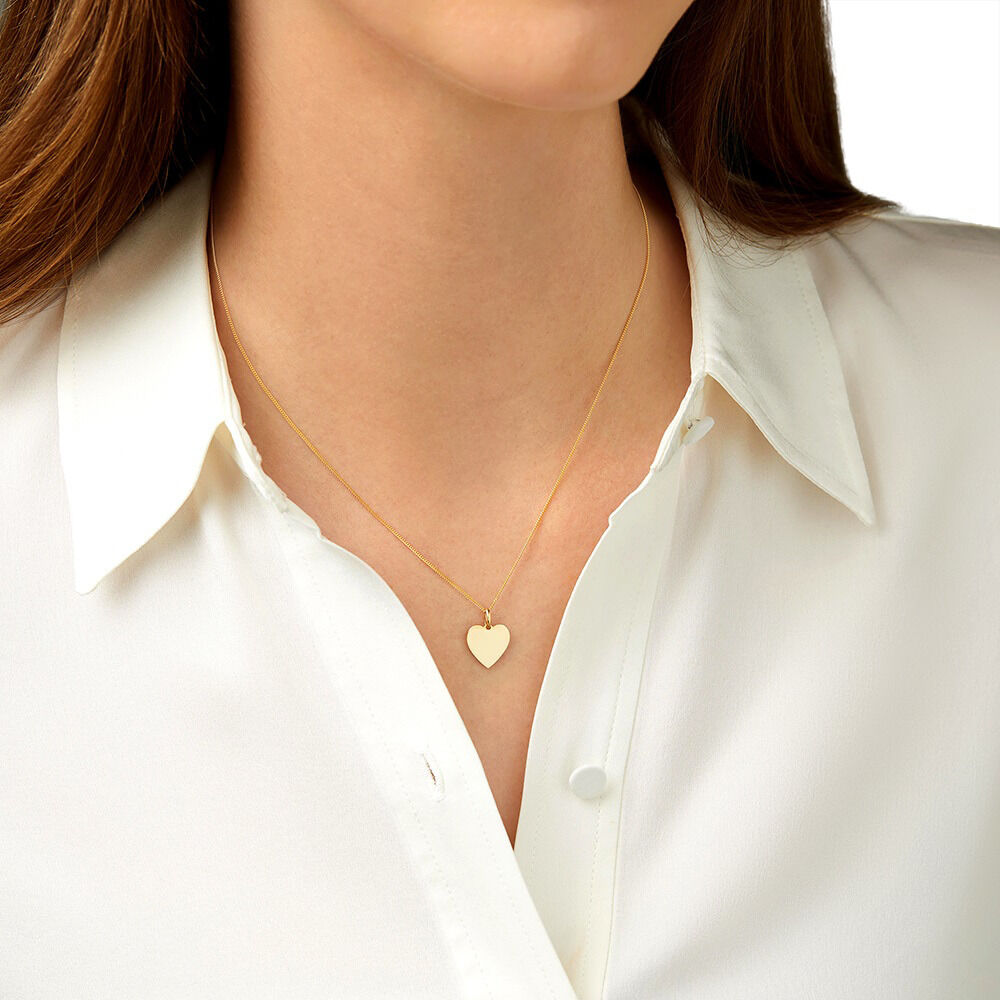 Small Heart Pendant in 10ct Yellow Gold