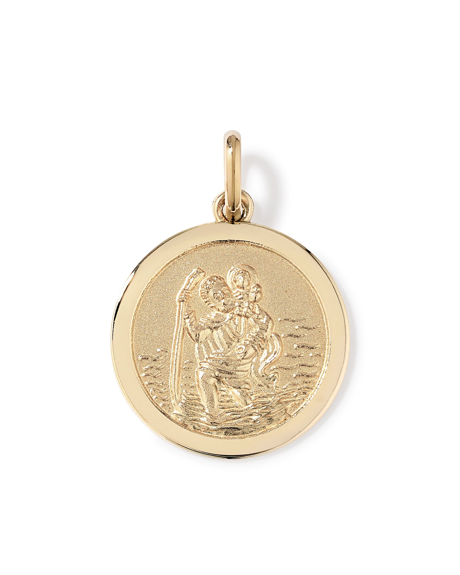 St Christopher Pendant in 10kt Yellow Gold