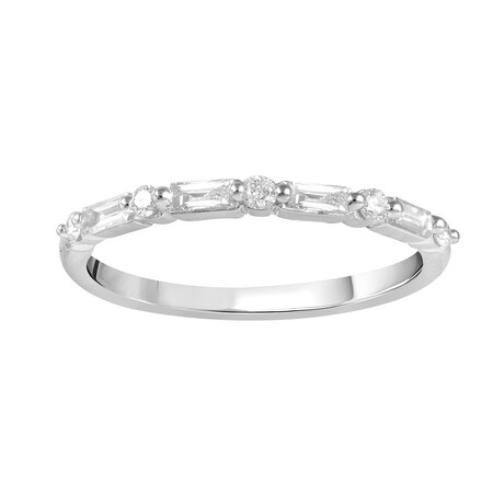 Ring with 1/4 Carat TW of Diamonds in 10ct White Gold Ring with 1/4 Carat TW of Diamonds in 10ct White Gold