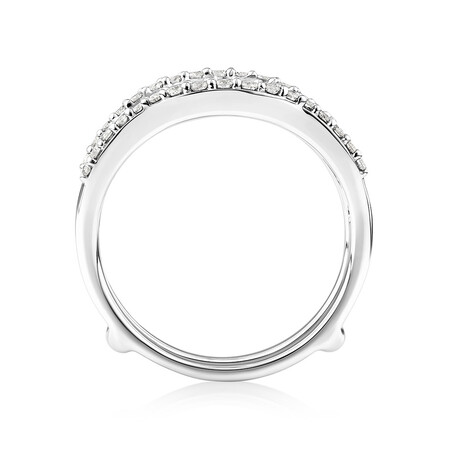 Enhancer Ring with 3/4 Carat TW of Diamonds in 14kt White Gold Enhancer Ring with 3/4 Carat TW of Diamonds in 14kt White Gold