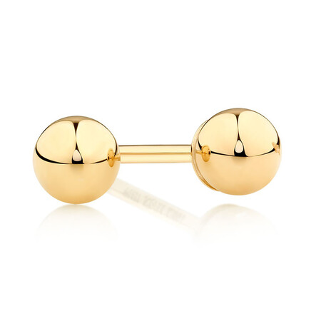 3mm Ball Stud Earrings in 10kt Yellow Gold